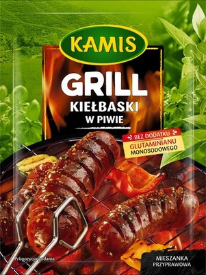 5900084243537 Kamis Grill Kiełbaski w piwie 20g McCormick Polska S.A.