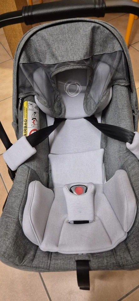 Seggiolino ovetto bugaboo auto turtle air nuna grigio compatibile con base 360° - Immagine 4 di 4