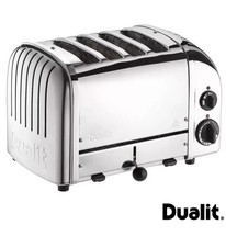 Dualit Classic 4Slot Toaster Sandwich Cage Polished Silver Stainless Steel 40590