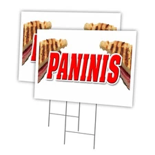 Paninis Multi-Pack of Yard Signs & Stake outdoor plastic coroplast window