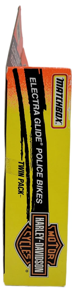 MATCHBOX 1995 Harley-Davidson Motorcycles Electra Glide Police Bikes Twin Pack - Image 4 of 4