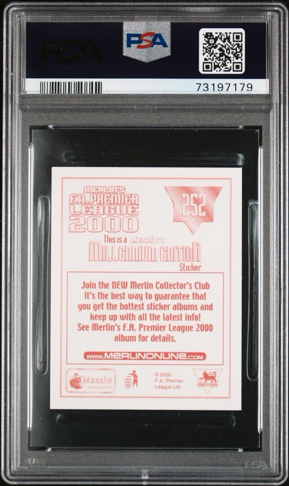 F.A. 1999 Pegatinas Merlins Premier League #252 Steven Gerrard PSA 6 Liverpool Foto 2 de 2