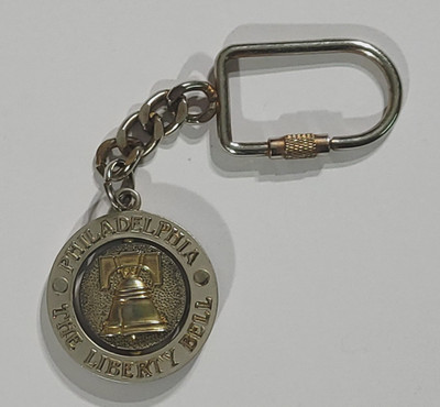 Philadelphia, PA, The Liberty Bell & Independence Hall Medal/Key Chain - Spinner