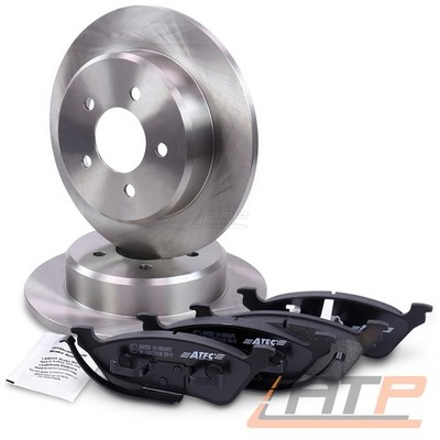 BREMSSCHEIBEN VOLL Ø290 + BREMSBELÄGE HINTEN FÜR CHRYSLER VOYAGER 4 RG BJ 00-08