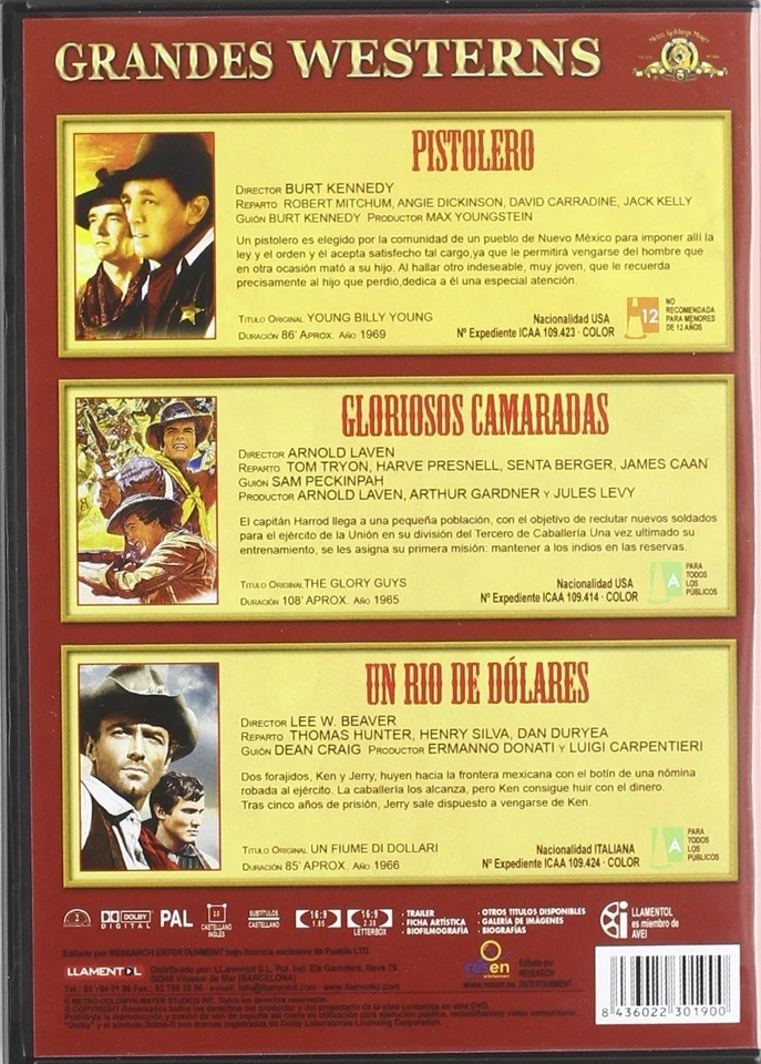 GRANDES WESTERNS VOL. 2 (DVD) - Imagen 2 de 3