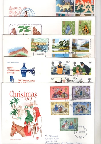 VARIOUS  - BATH CDS STUART FDC'S X10 FROM COLLECTION BX2/12