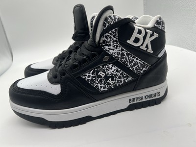 British Knights Kings Sl High Top Mens Black Sneakers Casual Shoes