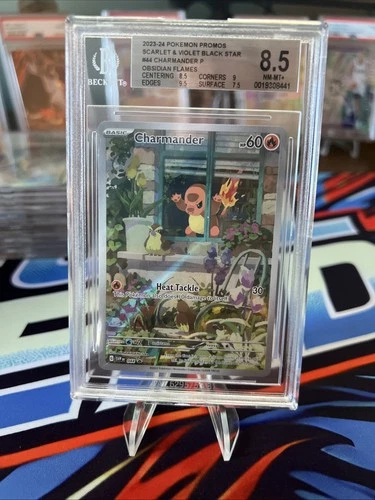 PSA 9 Charmander – Obsidian Flames ETB Promo #044 Pokemon 2023 BGS 8.5 Mint