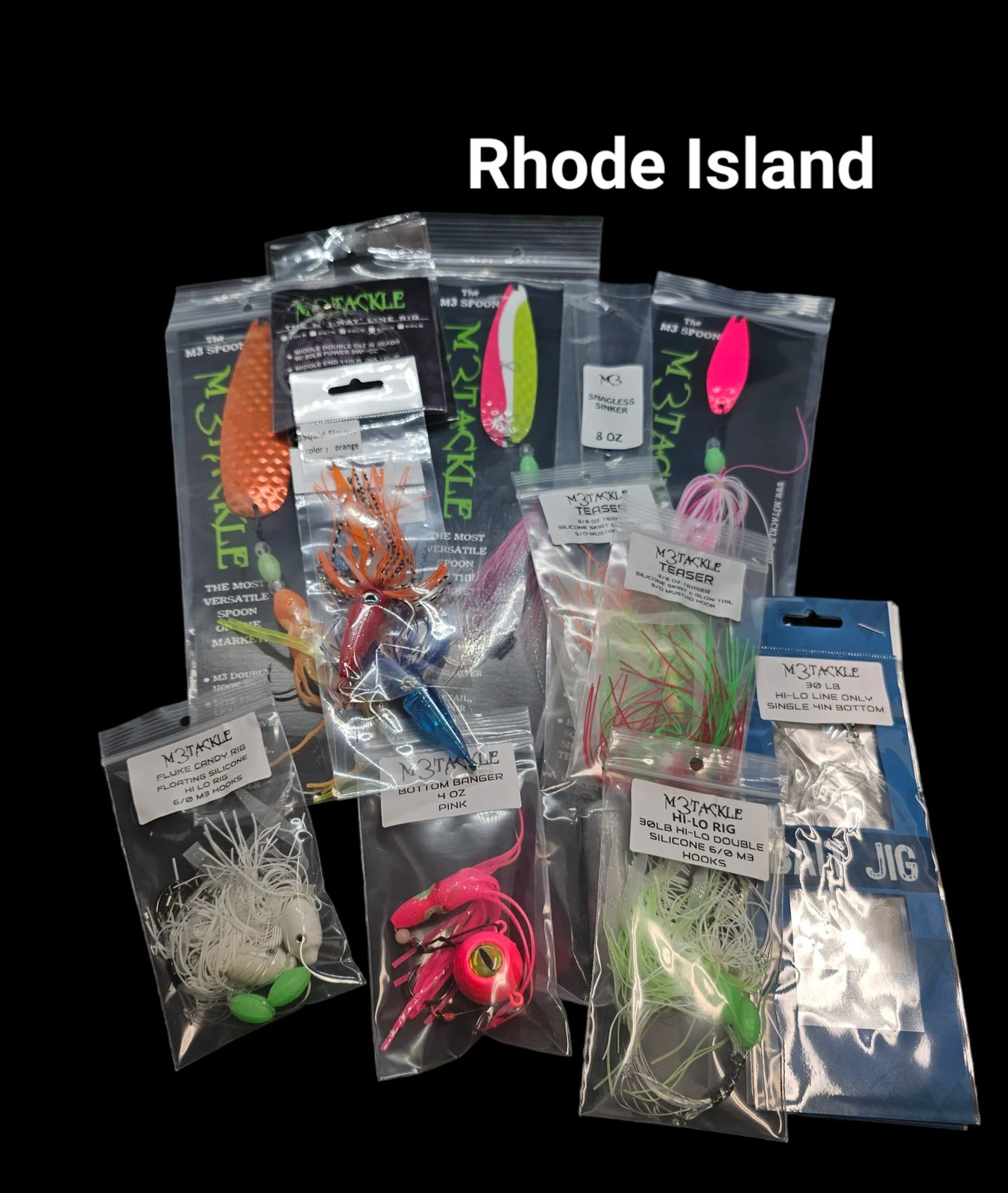 Rhode Island Bottom Fishing Bundle Fully Rigged Spoons Hi Los Teasers - Image 1
