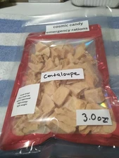 Cosmic Candy Emergency Ration Freeze Dried Cantaloupe 3 Oz Bag Free Shipping