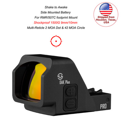 1x26mm Multi-Reticle Red Dot Sight 2 MOA Dot & 42 MOA Circle for RMR  407C Cut