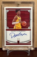 Daniel Oturu 2020 National Treasures Autograph Rookie #/5 - Gophers, Clippers🔥
