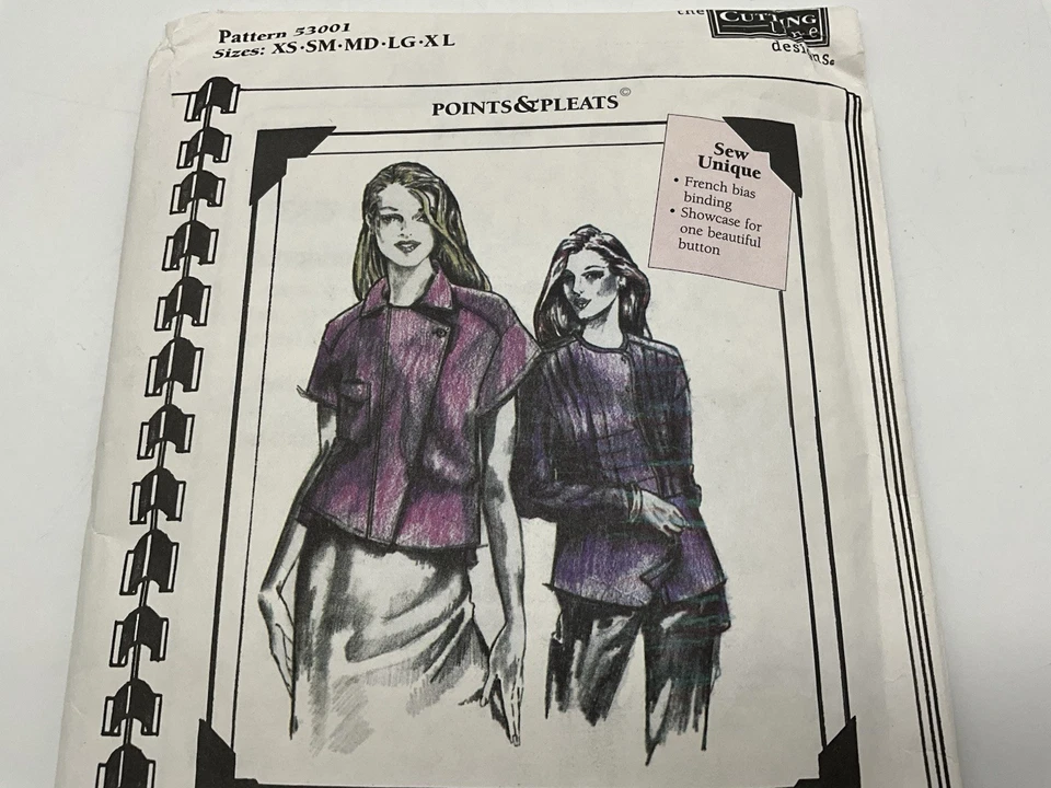 The Cutting Line Designs Vintage 1990s Sewing Patterns NOS Uncut Lot of 3 - Image 4 of 4