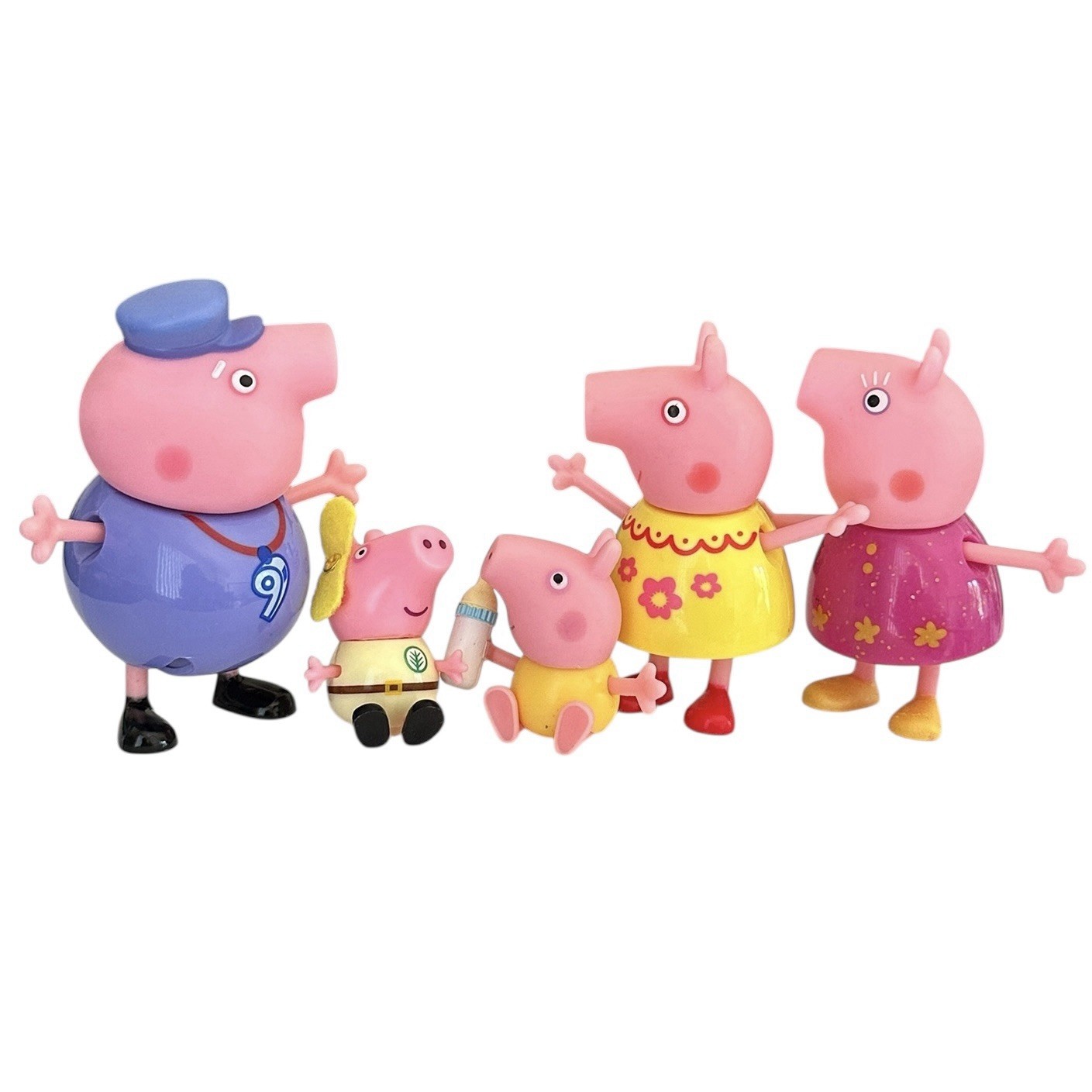 GC Poseable Baby Evie, Cousin Chloe & Baby Alexander, 2 Grands, Peppa Pig Core 4