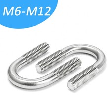 Marine Grade Round Bend U-Bolts A2 / A4 Stainless Steel U-Screws U-Bolts U-Clamp