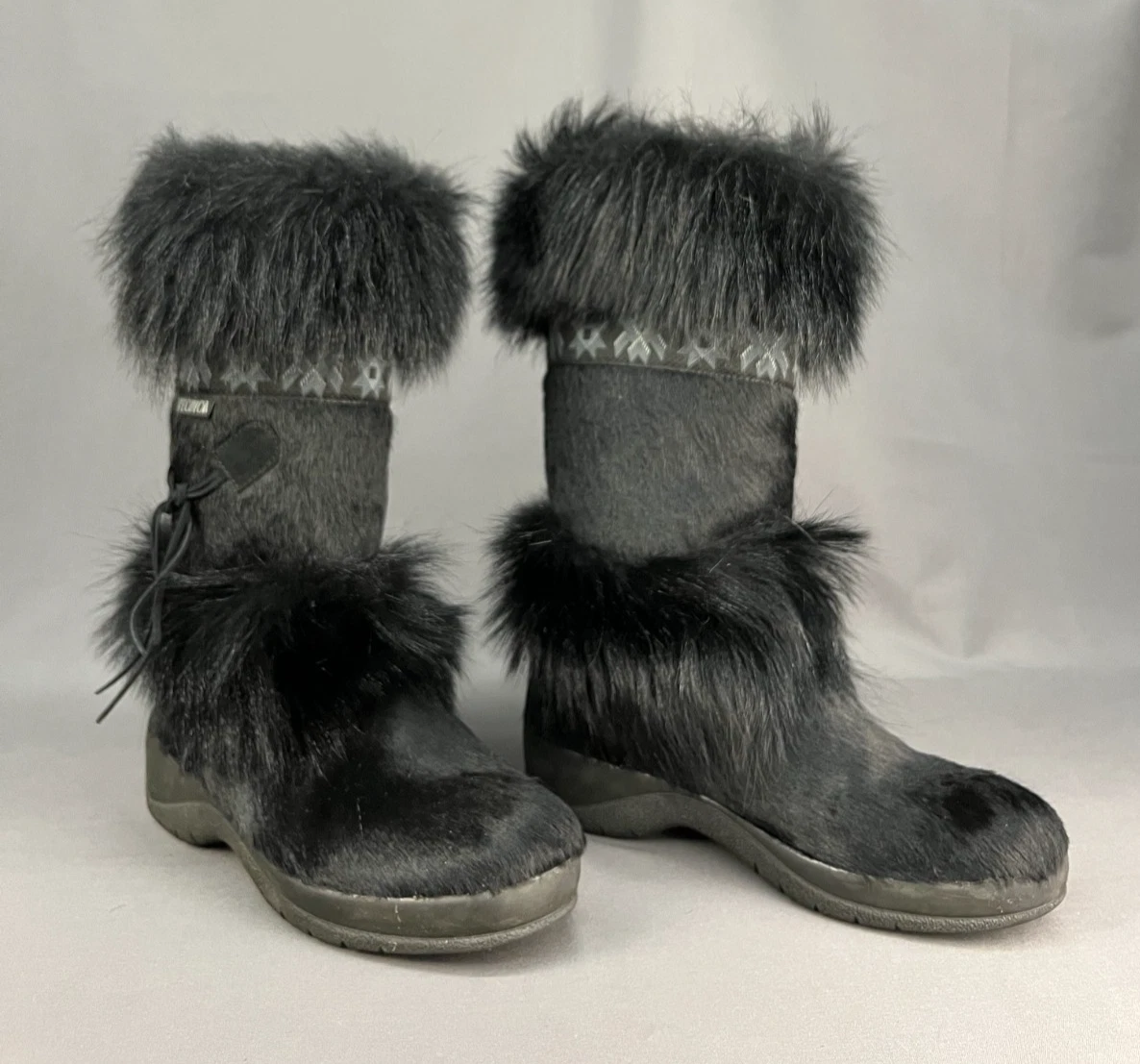 Bottes Après-ski Tecnica Femme Fourrure De Chèvre, Taille EU 36 2/3, Beige, Vintage