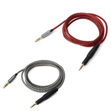Replace Audio nylon Cable For audio-technica ATH-M50x M40x M70x M60x headphones