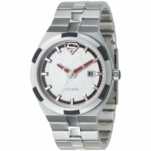 Fossil SUPERMAN Watch Urban Red LL1036 Limited Edition Very Rare Ship Free USA - Afbeelding 1 van 11