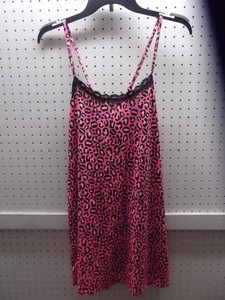pink and black animal print dress