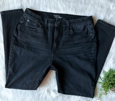Time And Tru High Rise Curvy Skinny Jeans Womens 14 Black Denim Pants