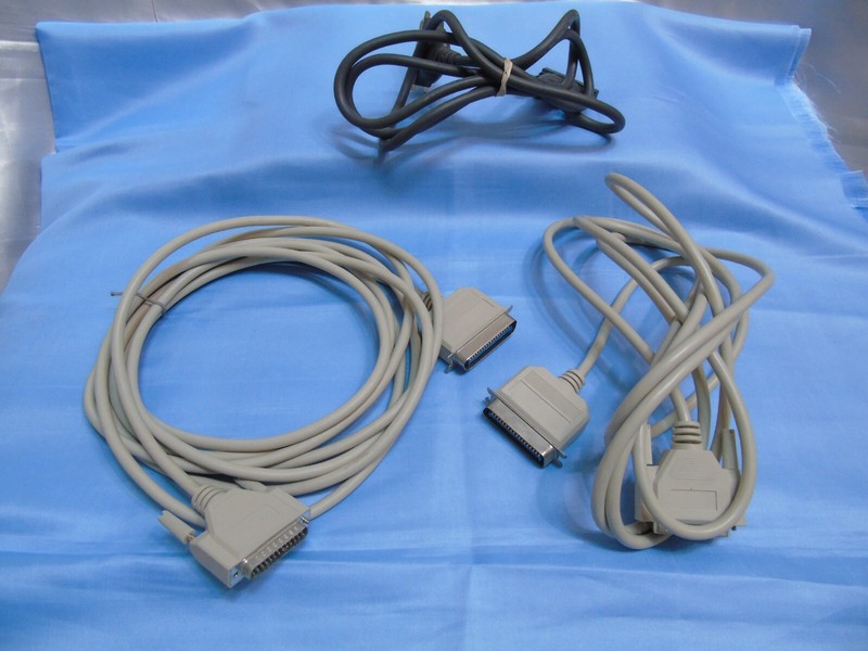 Vintage Computer Printer 25 Pin to Parallel IEEE Cable 3 sets, 6' and two 10'