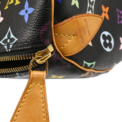 Louis Vuitton Black Monogram Multicolor Speedy 40 Handbag M93217