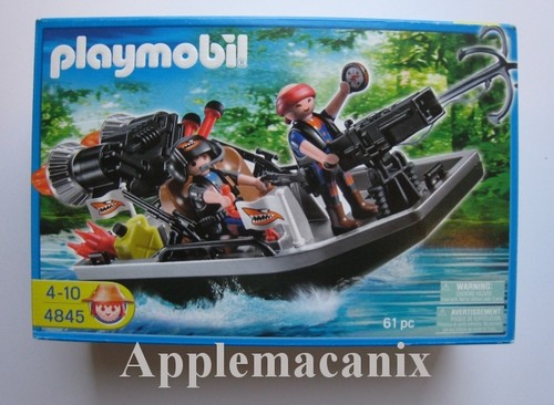 NEW Playmobil 4845 Treasure Hunters Treasure Robbers Boat with Cannon Toy Set - 第 1/2 張圖片