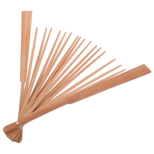Bamboo Folding Fan Frame Bride Foldable Handheld Chinese Fans Folded