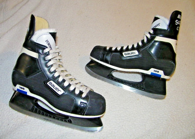 BAUER SUPREME CLASSIC 100 MENS ICE HOCKEY SKATES SIZE 9 2E SKATE,GREAT CONDITION