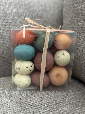 BRAND NEW Home Decor Easter Speckled Bird Eggs Centerpiece Decoration Vase Fill