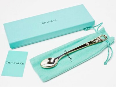 Tiffany&Co. Open Heart Baby Spoon SV925 with Box | eBay