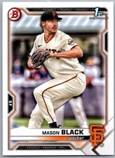 2021 Bowman Draft 1st Bowman Mason Black #BD-129 San Francisco Giants