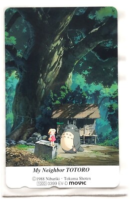 RARE My Neighbor Totoro Phone Card Studio Ghibli Tokuma Shoten 1988 MADE JAPAN