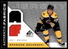 2007-08 SP Game Used Authentic Fabrics Brandon Bochenski Boston Bruins #AF-BR