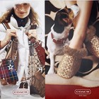 2002 Coach Bags 4pg Print Ad Apparel Dogs Holiday Jack Russell Terrier Her Ankle