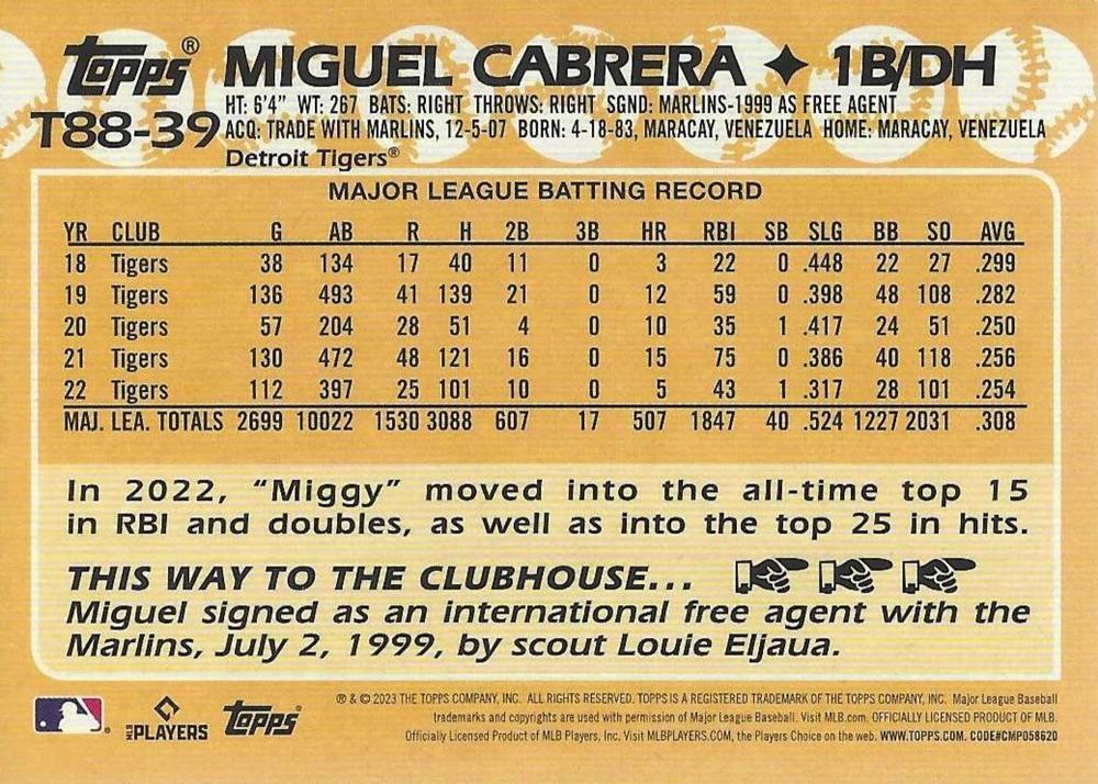 TOPPS 2023 SERIES 1 - 1988 TOPPS BASEBALL - #T88-1 to 100 **SELECT YOUR CARD** - Picture 79 of 201