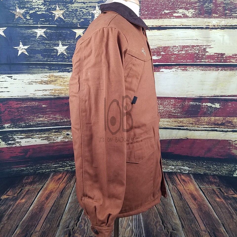 Western Ranch Jacket Wyoming Traders Mens Canvas Fleece Lined Cowboy Western Ranch Oversized ...