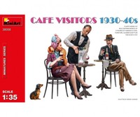 Miniart 550038058 1:35 Figuren FranzöSische Zivilisten Im Café GäSte 1930-40
