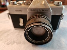Mamiya/Sekor 1000 DTL 35mm SLR Film Camera with 55mm Lens Untested