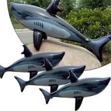 Image of 1PCS Floating Shark Float Toy Kids Adults Inflatable Water Swimming Pool Simulat
