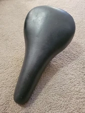 old school black Mesinger bmx bike seat