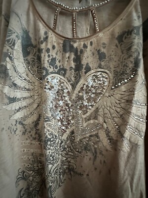 Tredy langarm Shirt mit tollem Glitzer Effekt