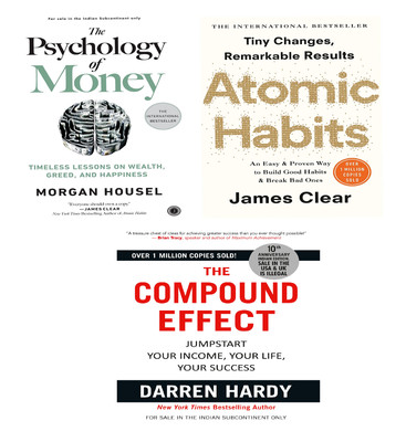 The Psychology Of Geld + Atomic Habit + Verbindung Effekt 3 Book IN Combo