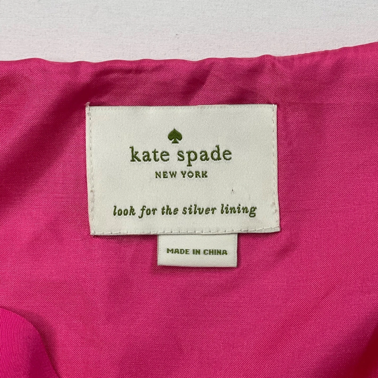 Abito Kate Spade Look For The Silver Lining Dalene rosa finiture rosse donna 6