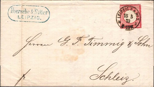 Dt. Rich 1873 - 1 Gr. Ideal Stamp "Leipzig - No.2 " (#8543)
