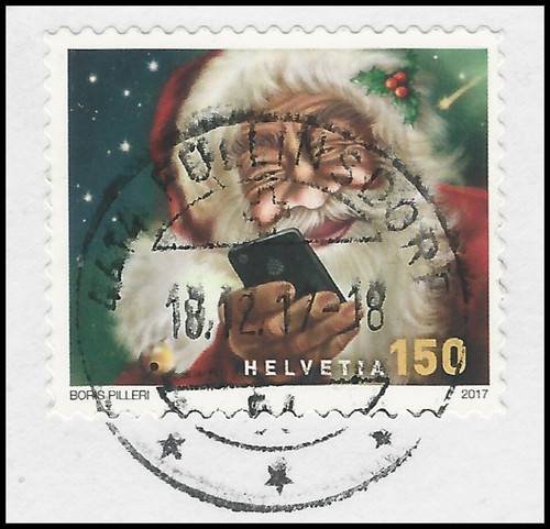 Weihnachtsmann - 150 Rappen - skl. - gestempelt - Briefstück - Mi.Nr. 2522 - 第 1/1 張圖片