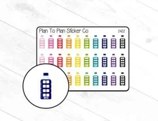 2422~~Water Tracker Planner Stickers.