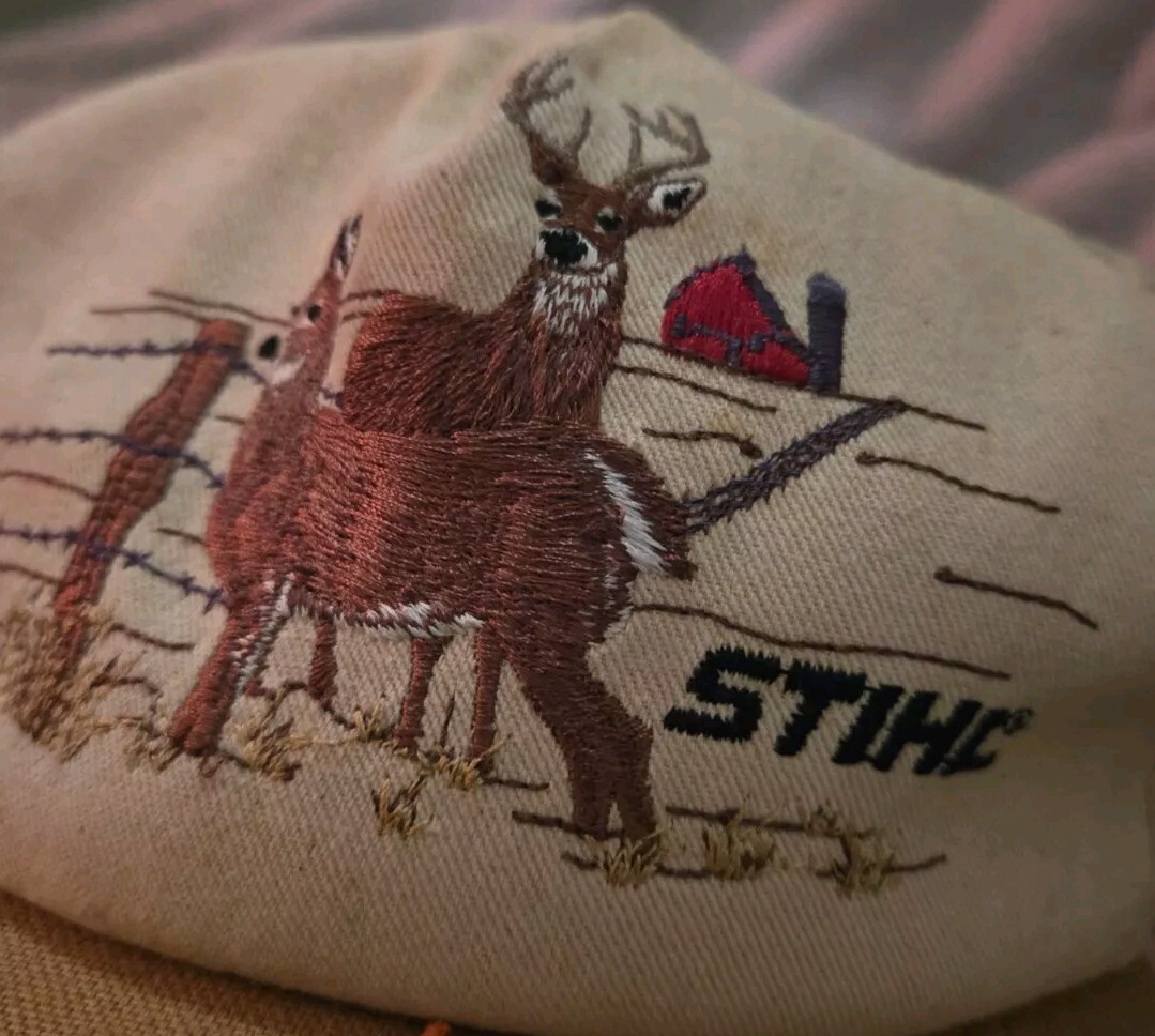 Vintage Stihl Buck Deer Hunter K-Products USA Snapback Hat Rare View 2