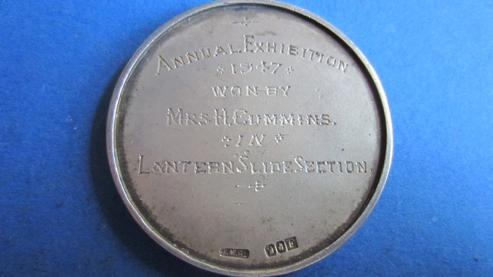 Medal Silver ?? Photographic Society Of Ireland 1947 With Hallmarks IN