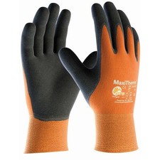 Image of MaxiTherm 30-201 Palm Coated Thermal Winter Cold Temperature Work Gloves Orange